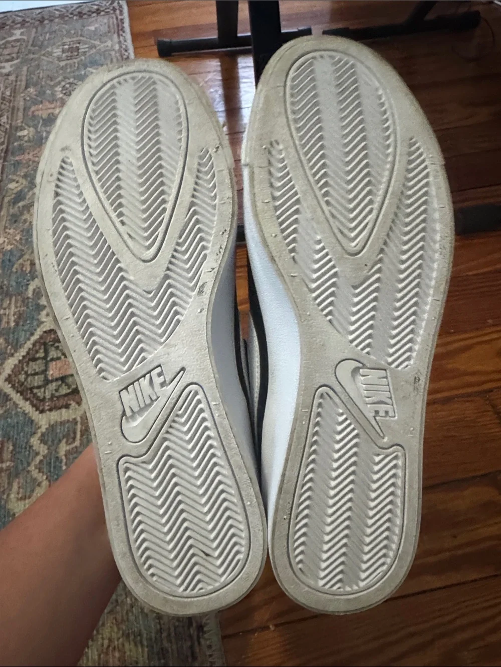 Nike Black Low-Top Sneakers with White Swoosh